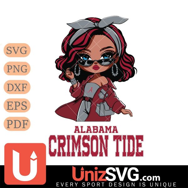 Alabama Crimson Tide Fan Girl Black Disney