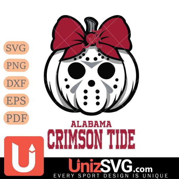 Alabama Crimson Tide Hello Kitty Jason Voorhees pumpkin Horror