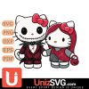 Alabama Crimson Tide Hello Kitty Skellington & Sally Horror