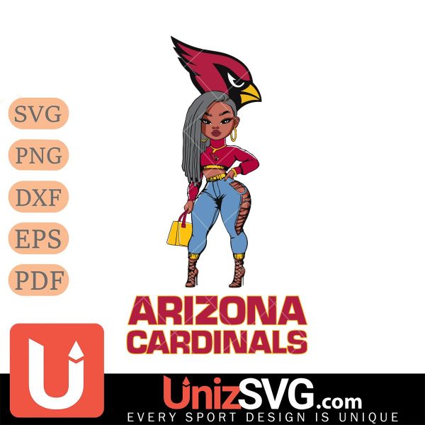 Arizona Cardinals Fan Girl Black