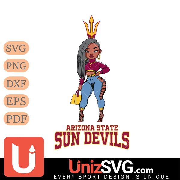 Arizona State Sun Devils Fan Girl Black