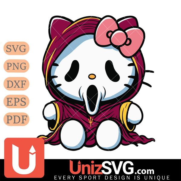 Arizona State Sun Devils Hello Kitty GhostFace Horror