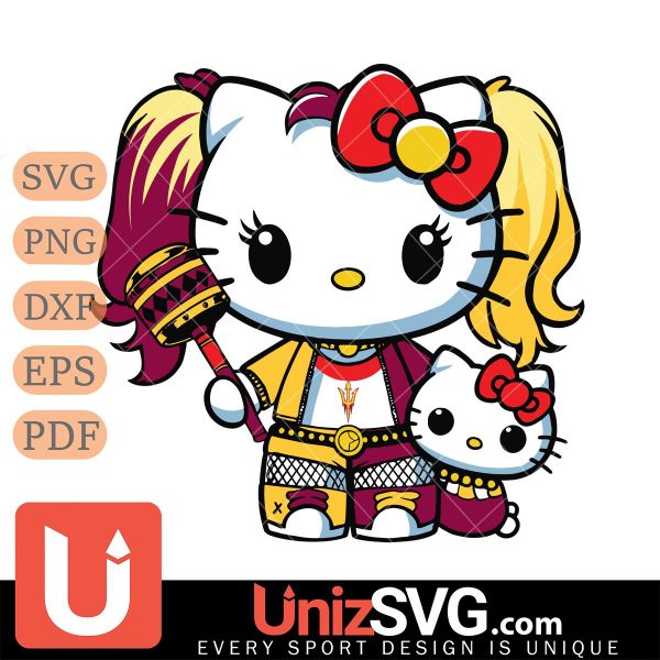 Arizona State Sun Devils Hello Kitty Harley Quinn Horror