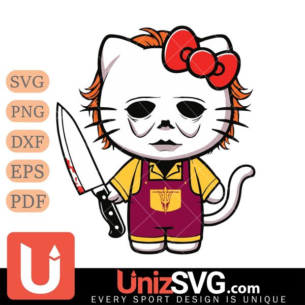 Arizona State Sun Devils Hello Kitty Michael Myers Horror