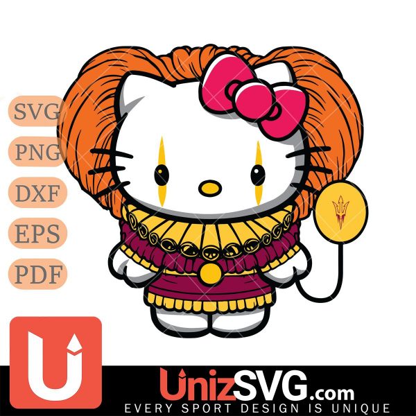 Arizona State Sun Devils Hello Kitty Pennywise Horror