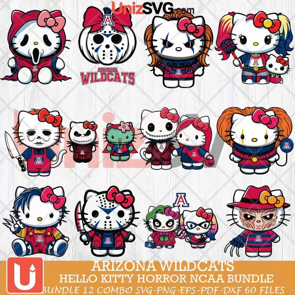 Arizona Wildcats Hello Kitty Horror NCAA bundle 12