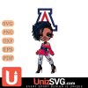 Arizona Wildcats Betty Boop Fan Girl black