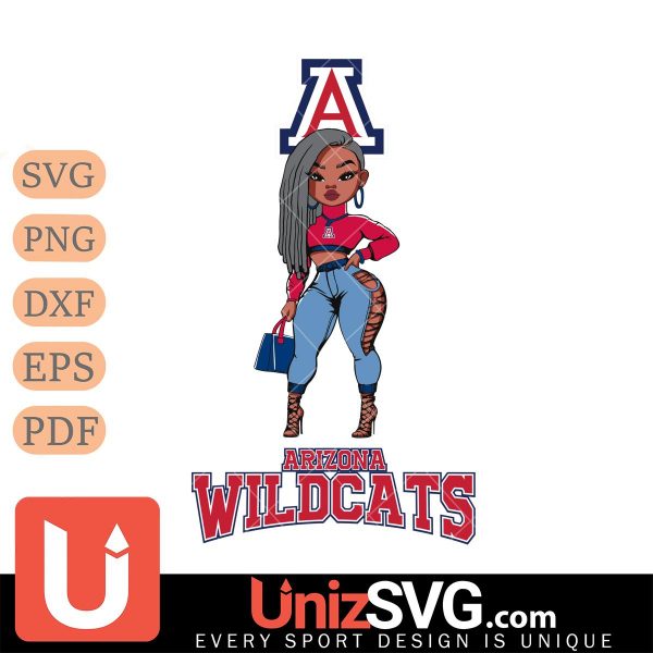 Arizona Wildcats Fan Girl Black