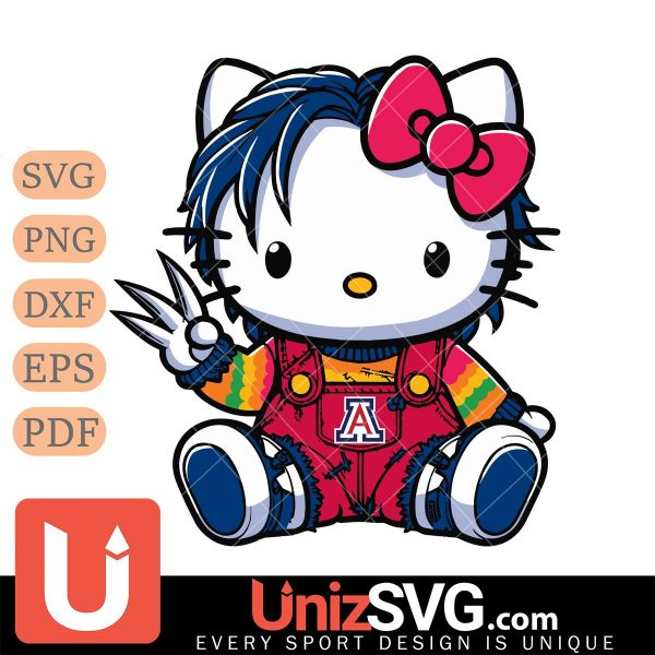 Arizona Wildcats Hello Kitty Chucky Horror