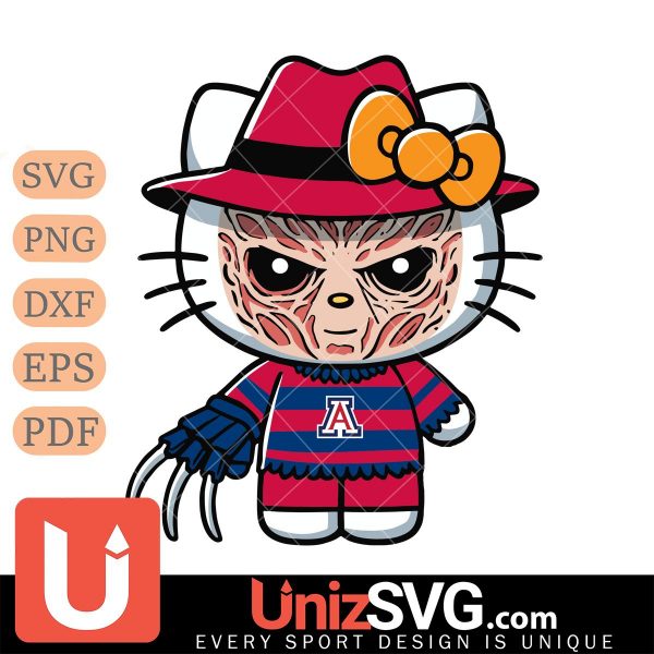 Arizona Wildcats Hello Kitty Deadpool & Wolverine Horror