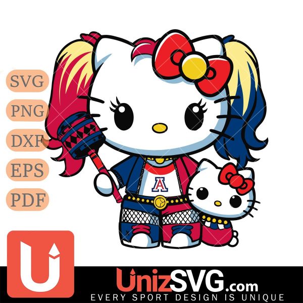 Arizona Wildcats Hello Kitty Harley Quinn Horror