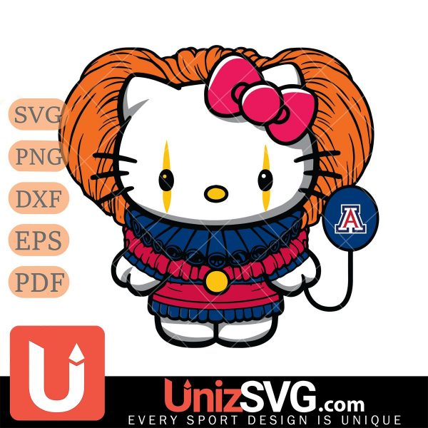 Arizona Wildcats Hello Kitty Pennywise Horror