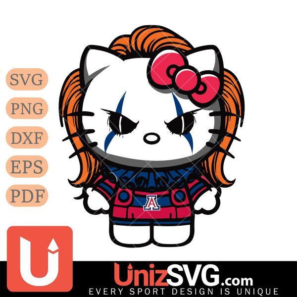 Arizona Wildcats Hello Kitty Pennywise IT Horror