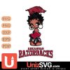 Arkansas Razorbacks Betty Boop Black Fan Girl