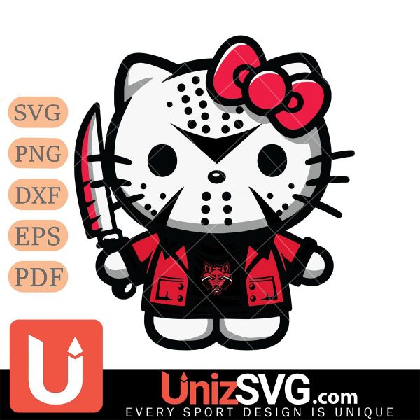 Arkansas State Red Wolves Hello Kitty Jason Voorhees Horror