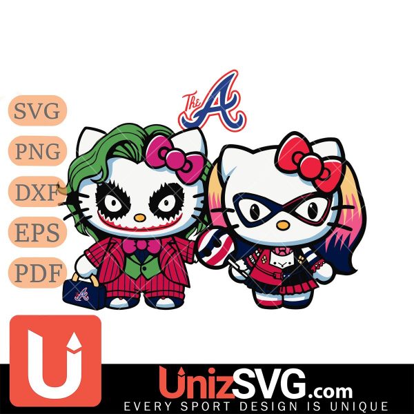 Atlanta Braves Hello Kitty Joker x Harley Quinn Horror