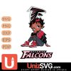 Atlanta Falcons Betty Boop Black