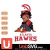 Atlanta Hawks Betty Boop Black