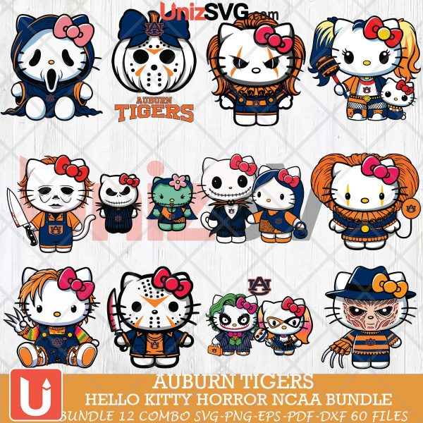 Auburn Tigers Hello Kitty Horror NCAA bundle 12