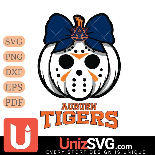 Auburn Tigers Hello Kitty Jason Voorhees pumpkin Horror