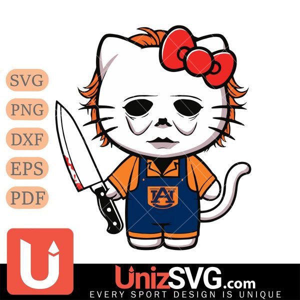 Auburn Tigers Hello Kitty Michael Myers Horror