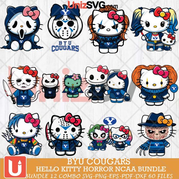 BYU Cougars Hello Kitty Horror NCAA bundle 12