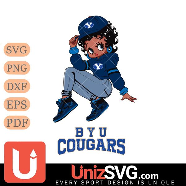 BYU Cougars Betty Boop Stunning