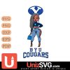 BYU Cougars Fan Girl Black