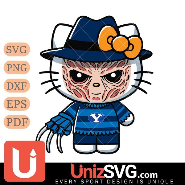 BYU Cougars Hello Kitty Deadpool & Wolverine Horror