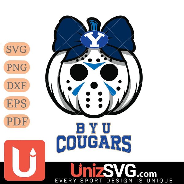 BYU Cougars Hello Kitty Jason Voorhees pumpkin Horror