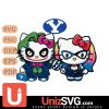 BYU Cougars Hello Kitty Joker x Harley Quinn Horror