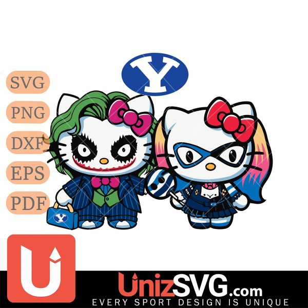 BYU Cougars Hello Kitty Joker x Harley Quinn Horror