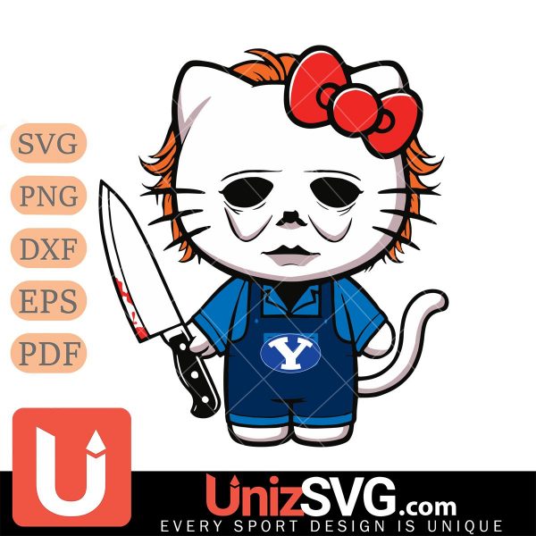 BYU Cougars Hello Kitty Michael Myers Horror