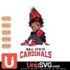 Ball State Cardinals Betty Boop Black