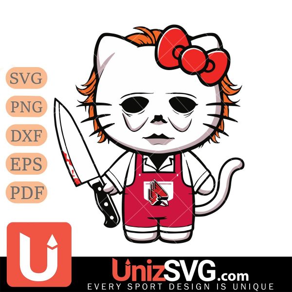 Ball State Cardinals Hello Kitty Michael Myers Horror