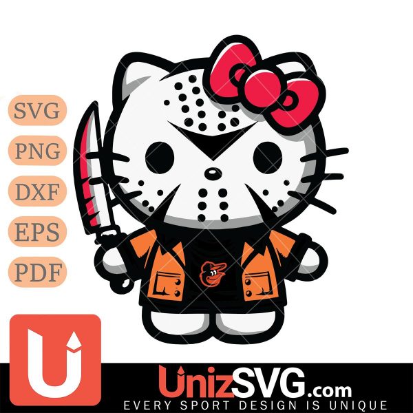 Baltimore Orioles Hello Kitty Jason Voorhees Horror