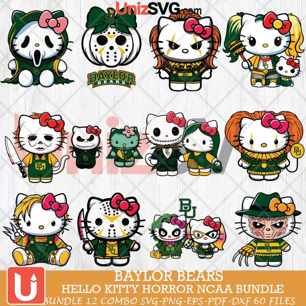 Baylor Bears Hello Kitty Horror NCAA bundle 12