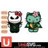 Baylor Bears Hello Kitty Jack Skellington & Sally Horror