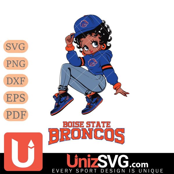 Boise State Broncos Betty Boop Stunning