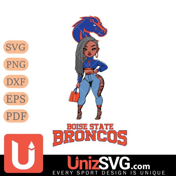 Boise State Broncos Fan Girl Black