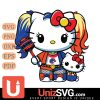 Boise State Broncos Hello Kitty Harley Quinn Horror