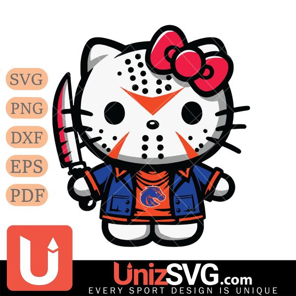 Boise State Broncos Hello Kitty Jason Voorhees Horror