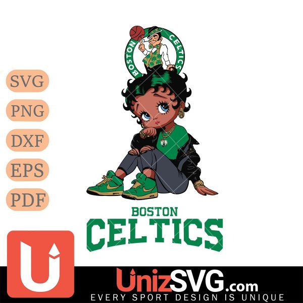 Boston Celtics Betty Boop Black