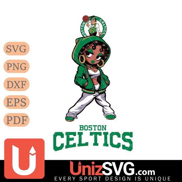 Boston Celtics Betty Boop Fan Girl