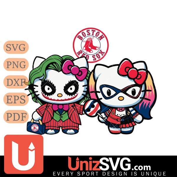 Boston Red Sox Hello Kitty Joker x Harley Quinn Horror