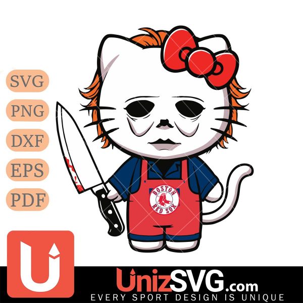 Boston Red Sox Hello Kitty Michael Myers Horror