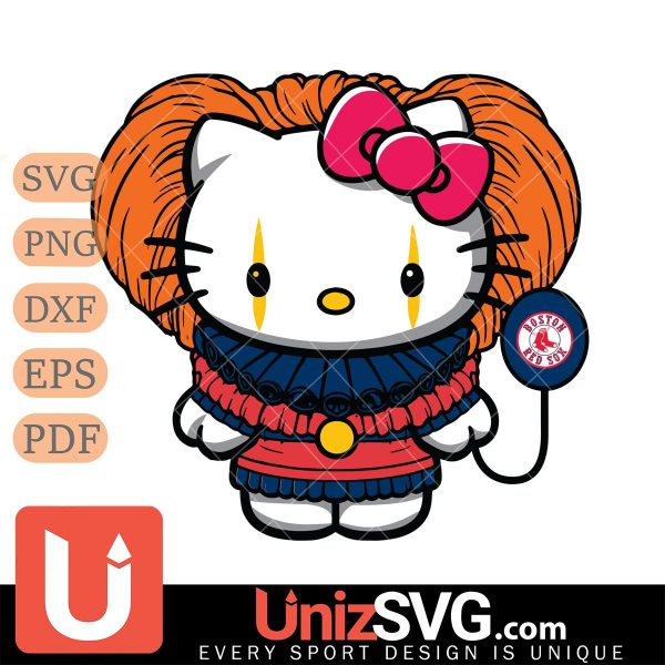 Boston Red Sox Hello Kitty Pennywise Horror