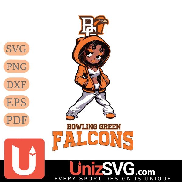 Bowling Green Falcons Betty Boop Fan Girl