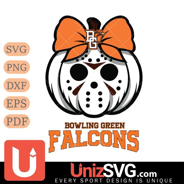 Bowling Green Falcons Hello Kitty Jason Voorhees pumpkin Horror