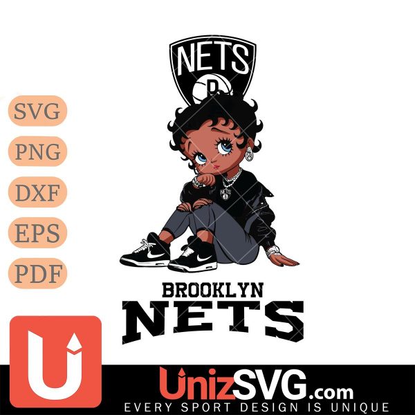 Brooklyn Nets Betty Boop Black